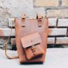 Túi Đeo Vai Da Bò Sáp Unisex – Phong Cách Vintage Phóng Khoáng