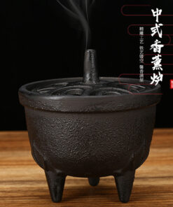 Nồi gang 3 chân nắp hở – Phong cách Witchcraft vintage